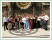 Group photo in front of Town Hall Clock - Orloj