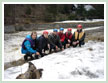 Whole raft crew after 2nd ride with swimming in the river. The water was pretty cold.