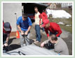 Are you freezing? Try to inflate the raft.