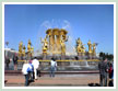 The People's Friendship fountain already working