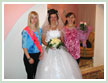 Bride with her witness to the wedding and friend