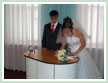 Bride under signing