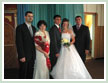 Newly-weds with bride's parents and me of course